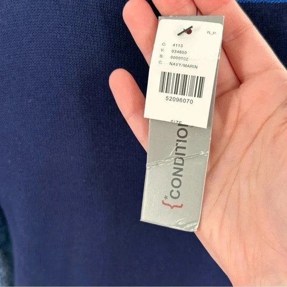 Conditions apply Anthropologie Bedford sweater M blue python cashmere Blend - Picture 7 of 14